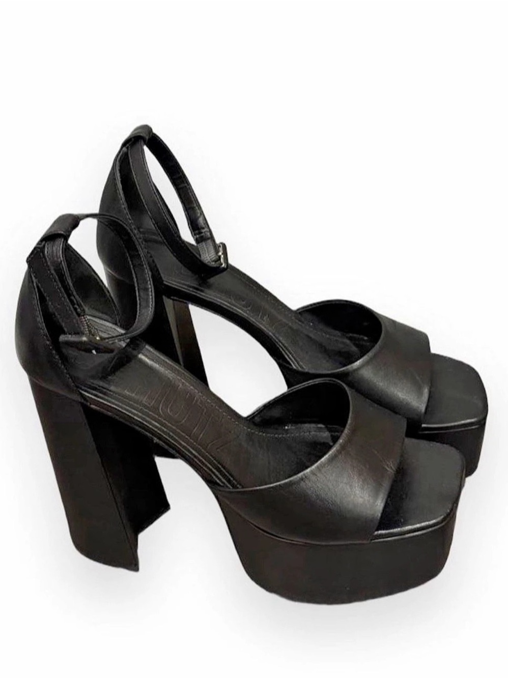 Schutz Lenne Platform Sandal Black Heels
